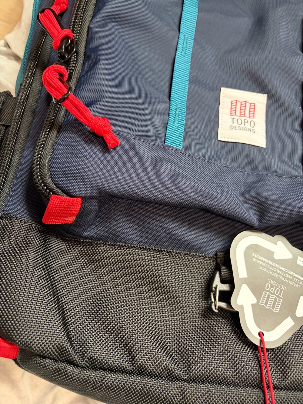 TOPO DESIGNS Global Travel Bag 30L Navy Convertible Carry On Backpack Laptop ✅ - Picture 6 of 12
